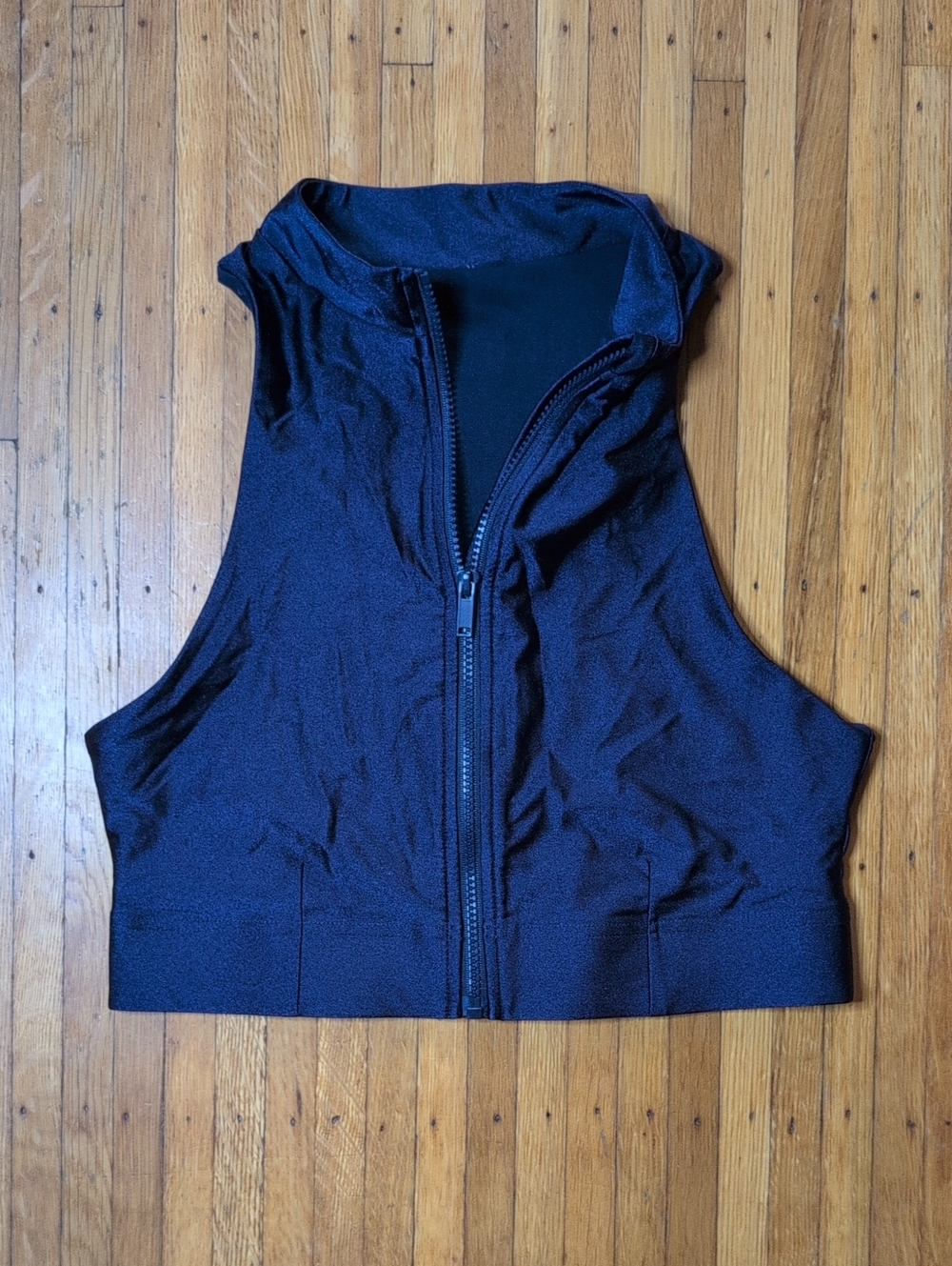 Fabletics Sleeveless Zip-Front Women's Top - Navy